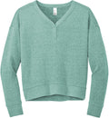District Ladies Perfect Tri Fleece V-Neck Sweatshirt
