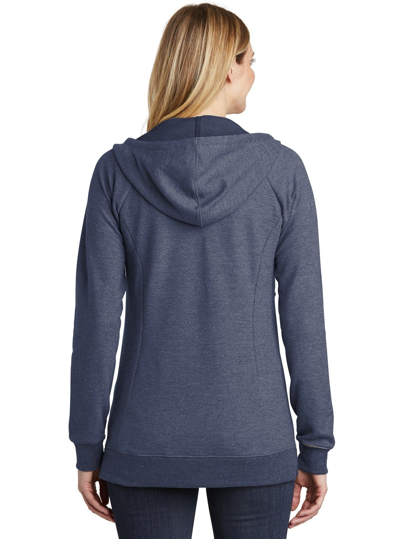 no-logo District Ladies Perfect Tri French Terry Full-Zip Hoodie-Regular-District-Thread Logic