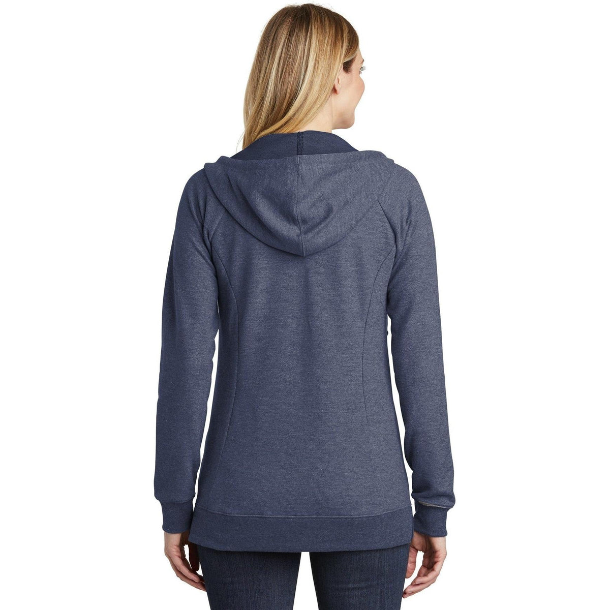 no-logo District Women's Perfect Tri French Terry Full-Zip Hoodie-Full Zips-District-Thread Logic