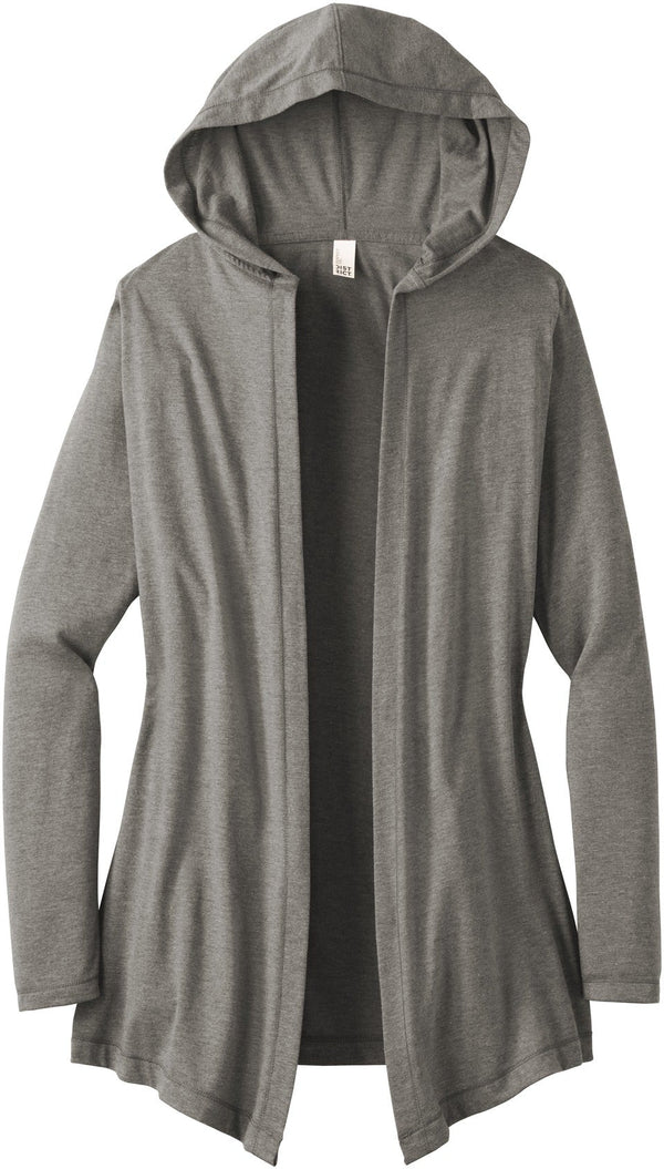 District Ladies Perfect Tri Hooded Cardigan