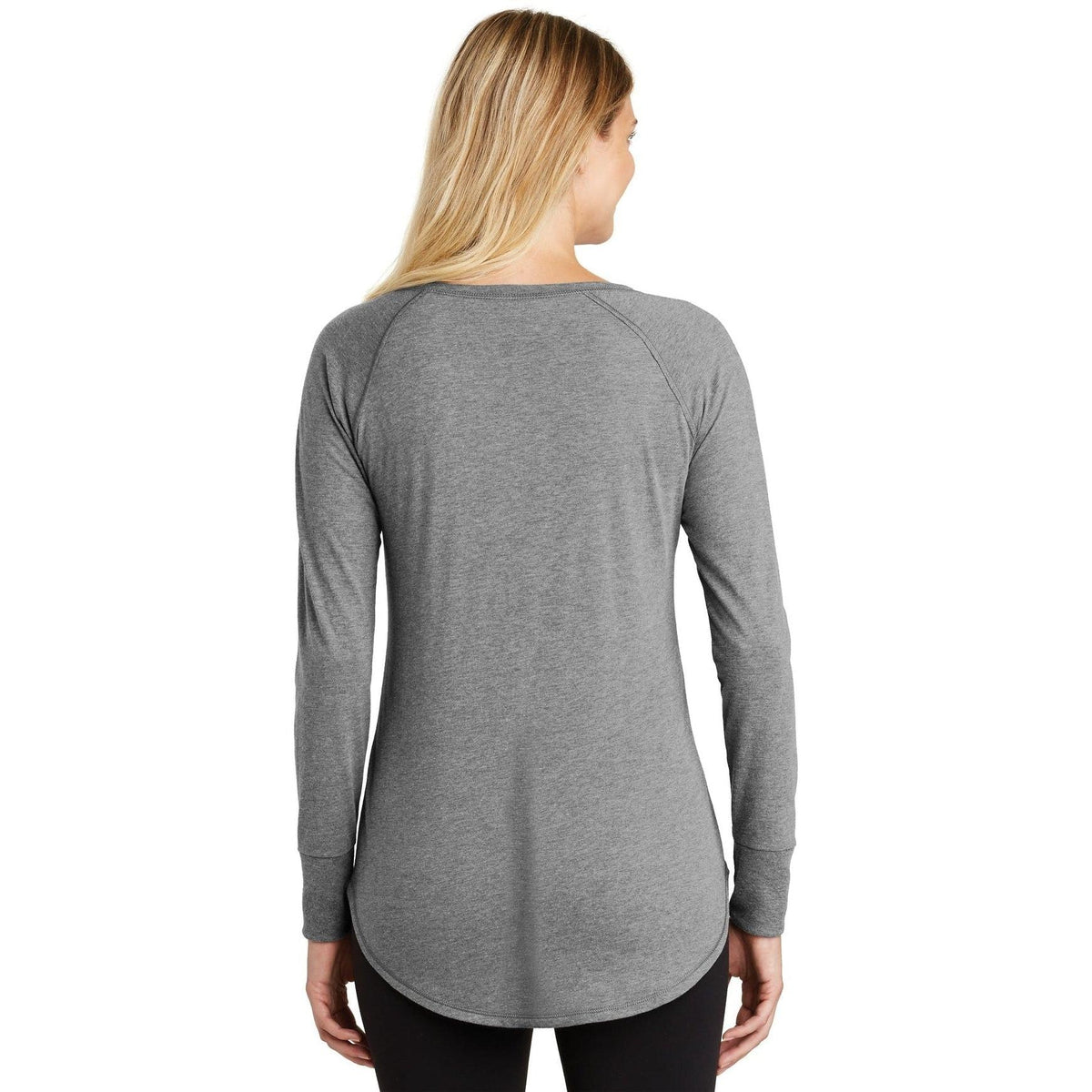 no-logo District Women's Perfect Tri Long Sleeve Tunic Tee-Regular-District-Thread Logic