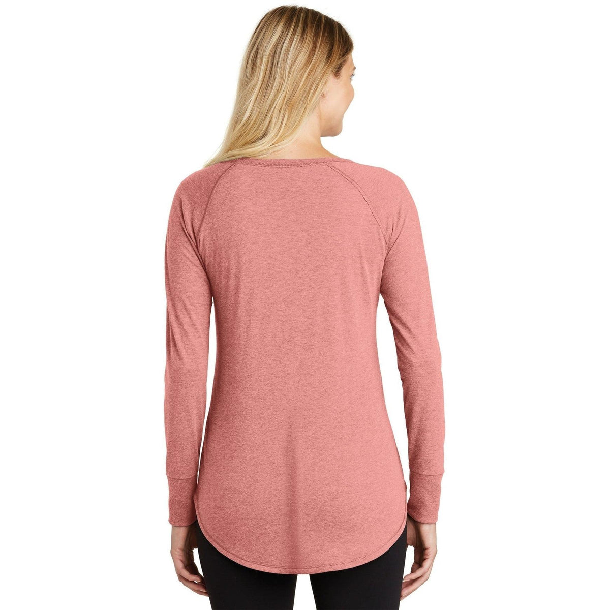 no-logo District Women's Perfect Tri Long Sleeve Tunic Tee-Regular-District-Thread Logic