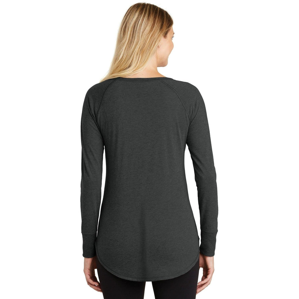 no-logo District Women's Perfect Tri Long Sleeve Tunic Tee-Regular-District-Thread Logic