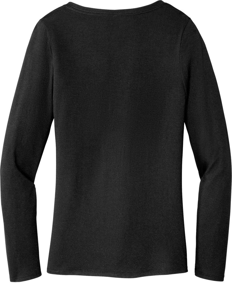 no-logo District Ladies Perfect Tri Long Sleeve V-Neck Tee-Regular-District-Thread Logic