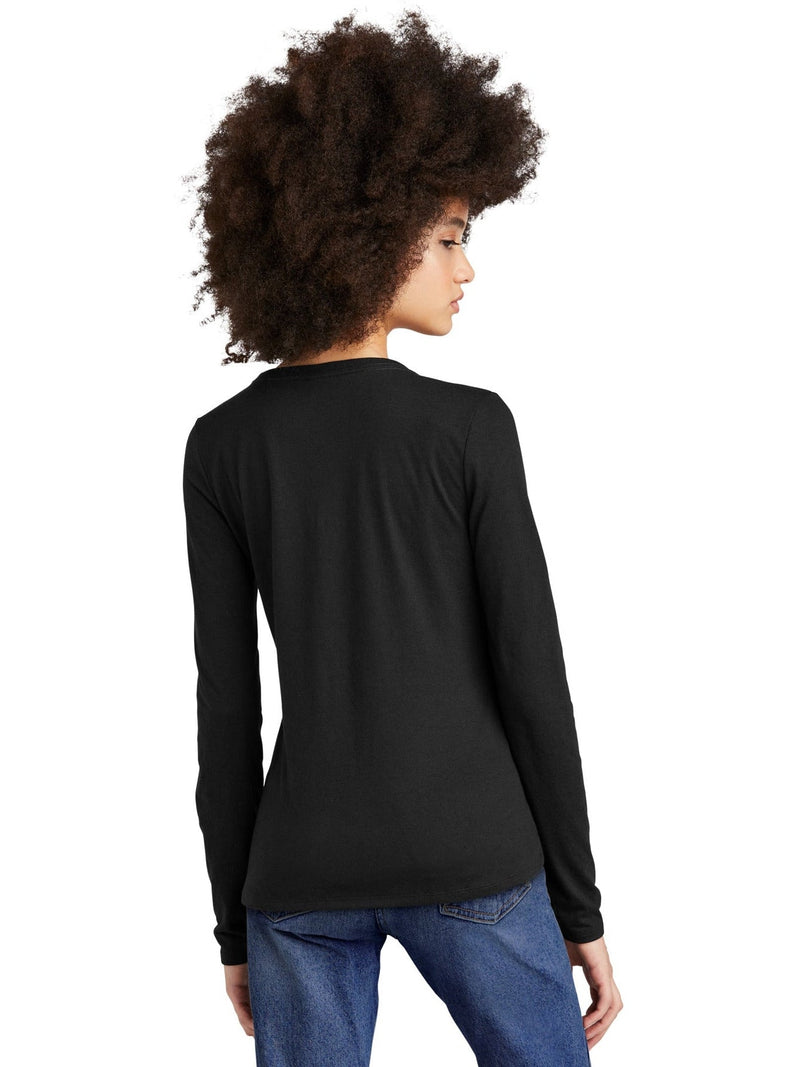 no-logo District Ladies Perfect Tri Long Sleeve V-Neck Tee-Regular-District-Thread Logic