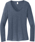 District Ladies Perfect Tri Long Sleeve V-Neck Tee