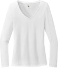 District Ladies Perfect Tri Long Sleeve V-Neck Tee