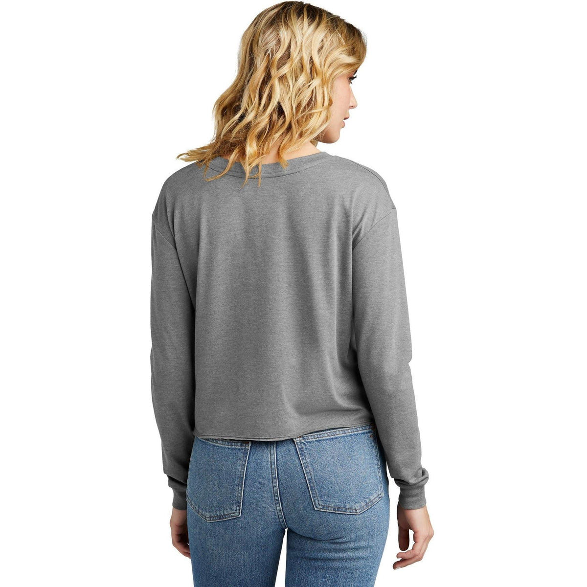 no-logo District Ladies Perfect Tri Midi Long Sleeve Tee-New-District-Thread Logic