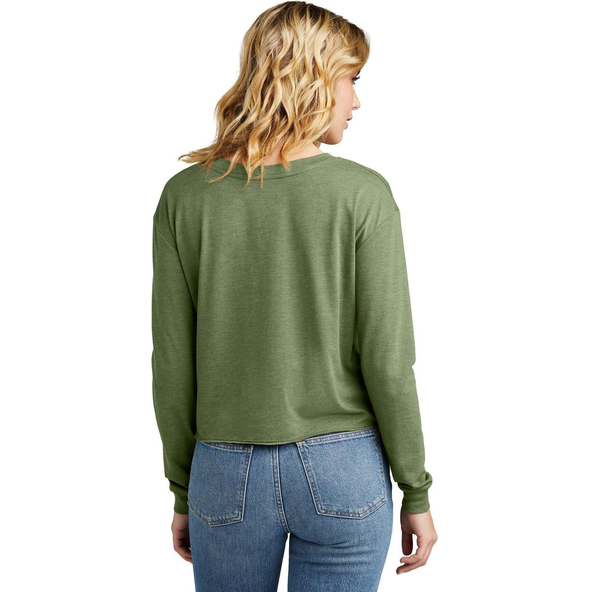 no-logo District Ladies Perfect Tri Midi Long Sleeve Tee-New-District-Thread Logic