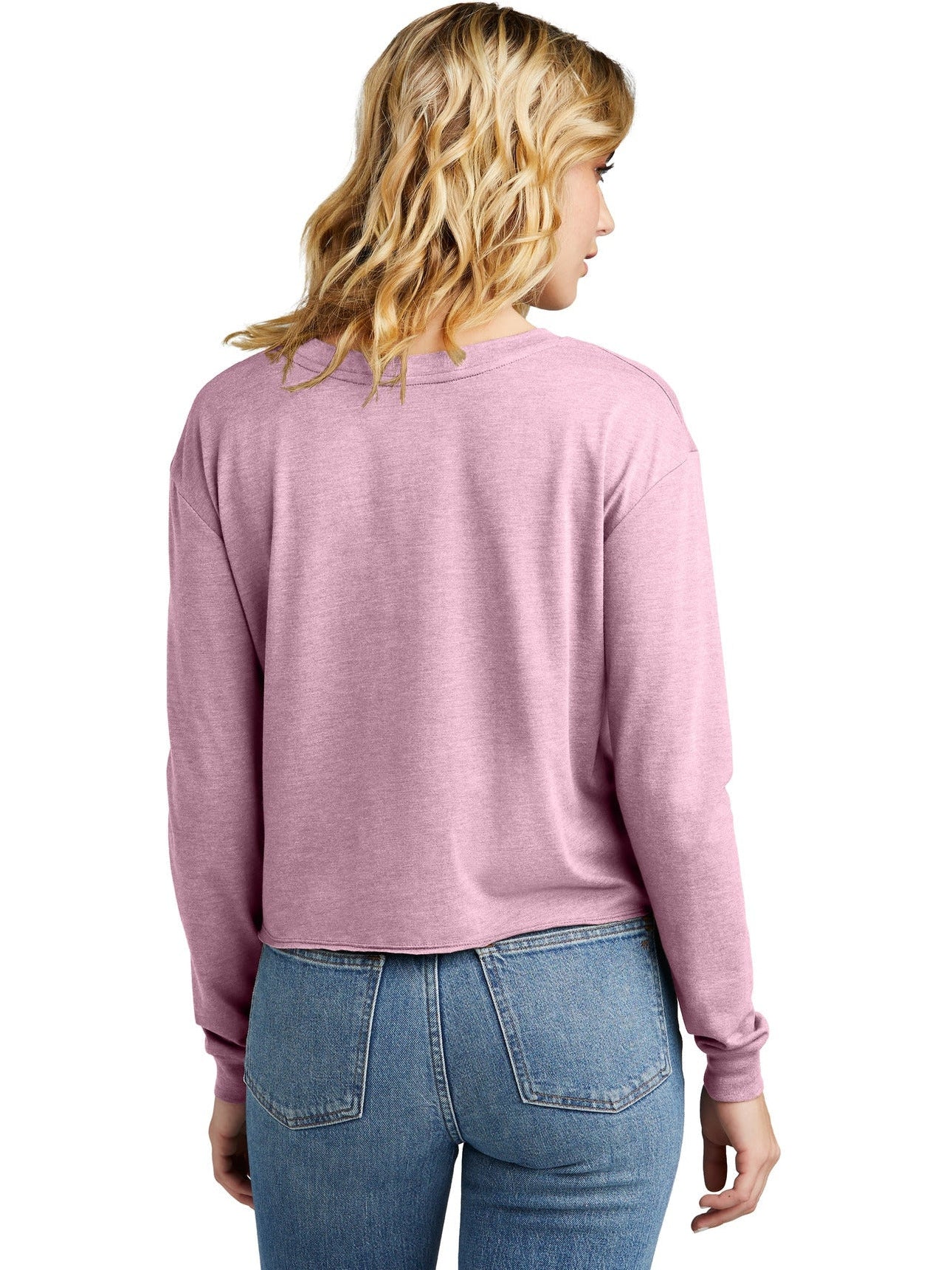 no-logo District Ladies Perfect Tri Midi Long Sleeve Tee-New-District-Thread Logic
