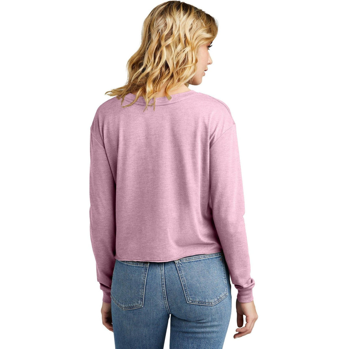 no-logo District Ladies Perfect Tri Midi Long Sleeve Tee-New-District-Thread Logic