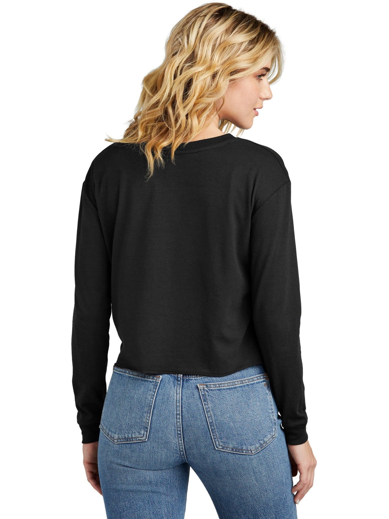 no-logo District Ladies Perfect Tri Midi Long Sleeve Tee-New-District-Thread Logic