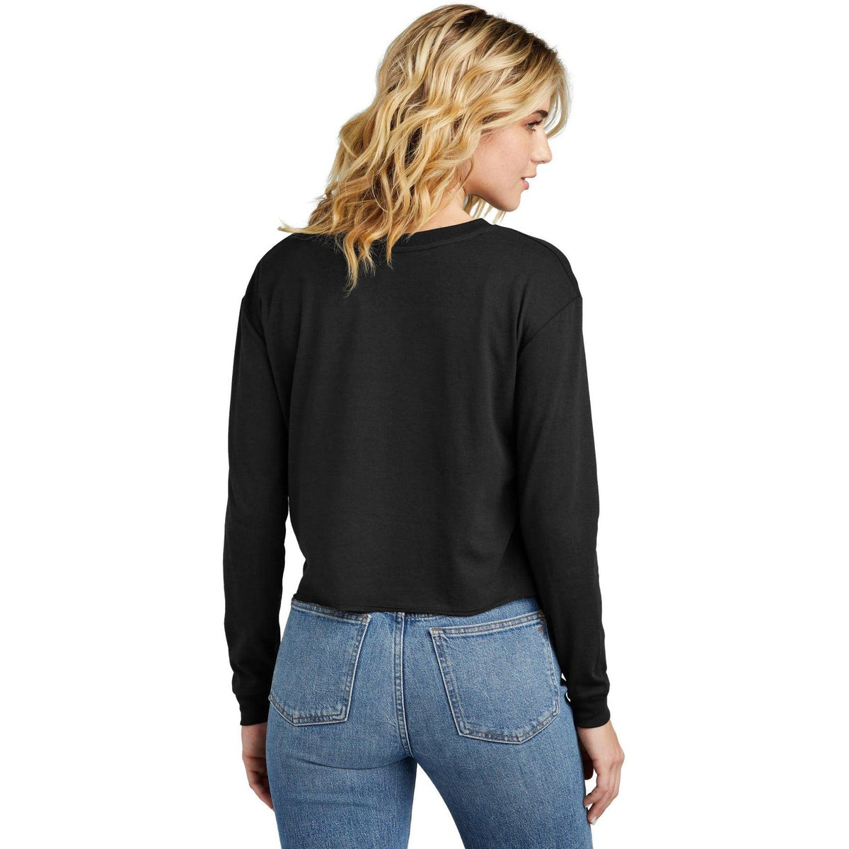 no-logo District Ladies Perfect Tri Midi Long Sleeve Tee-New-District-Thread Logic