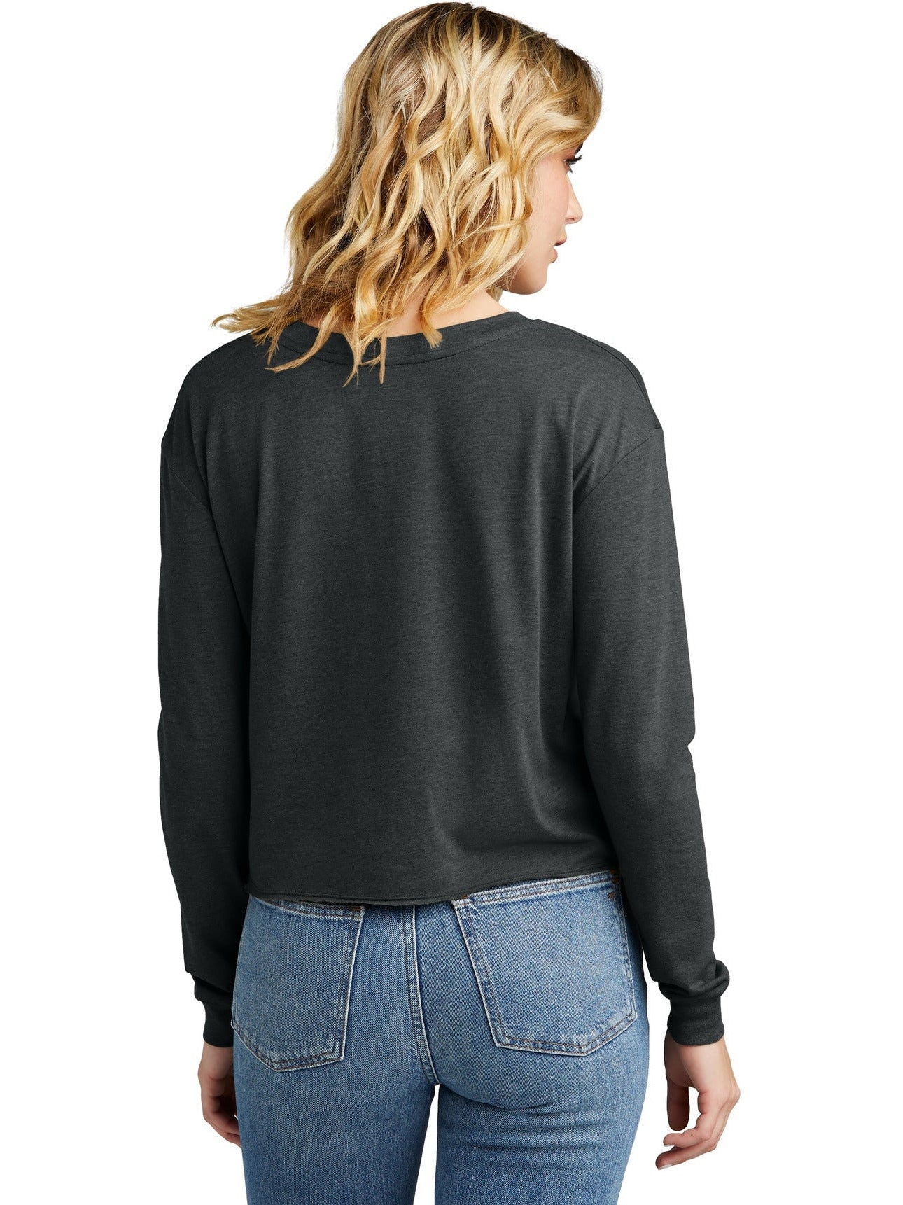 no-logo District Ladies Perfect Tri Midi Long Sleeve Tee-New-District-Thread Logic
