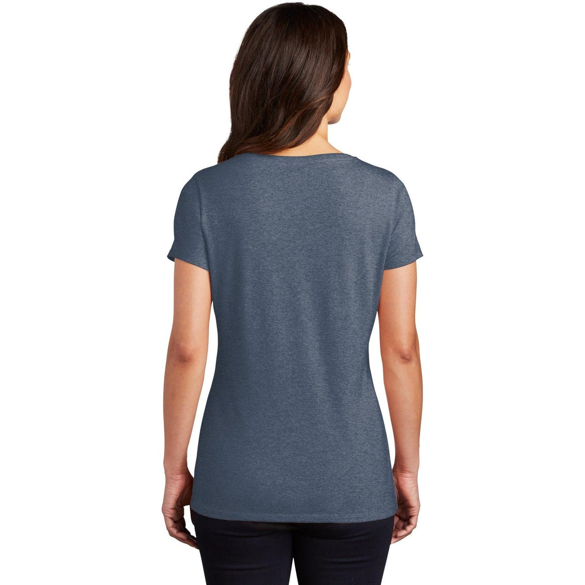 no-logo District Ladies Perfect Tri V-Neck Tee-Regular-District-Thread Logic