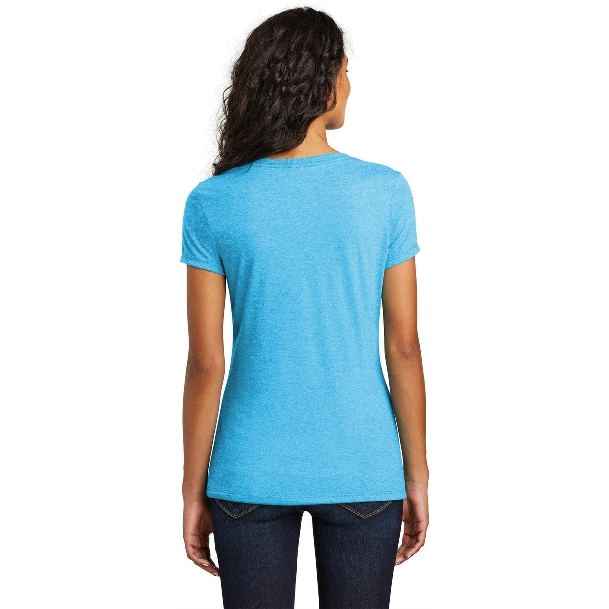 no-logo District Ladies Perfect Tri V-Neck Tee-Regular-District-Thread Logic
