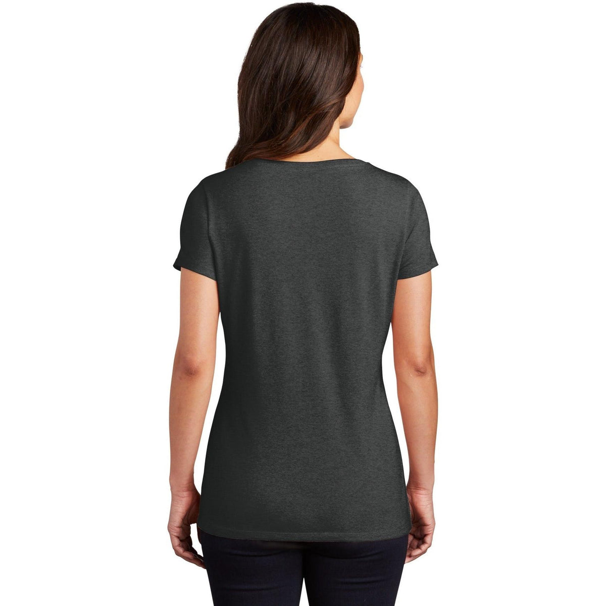 no-logo District Ladies Perfect Tri V-Neck Tee-Regular-District-Thread Logic