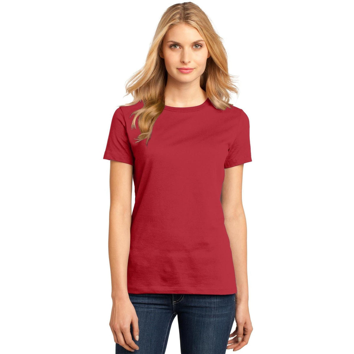 no-logo District Women's Perfect Weight Crew Tee-Polos-District-Thread Logic
