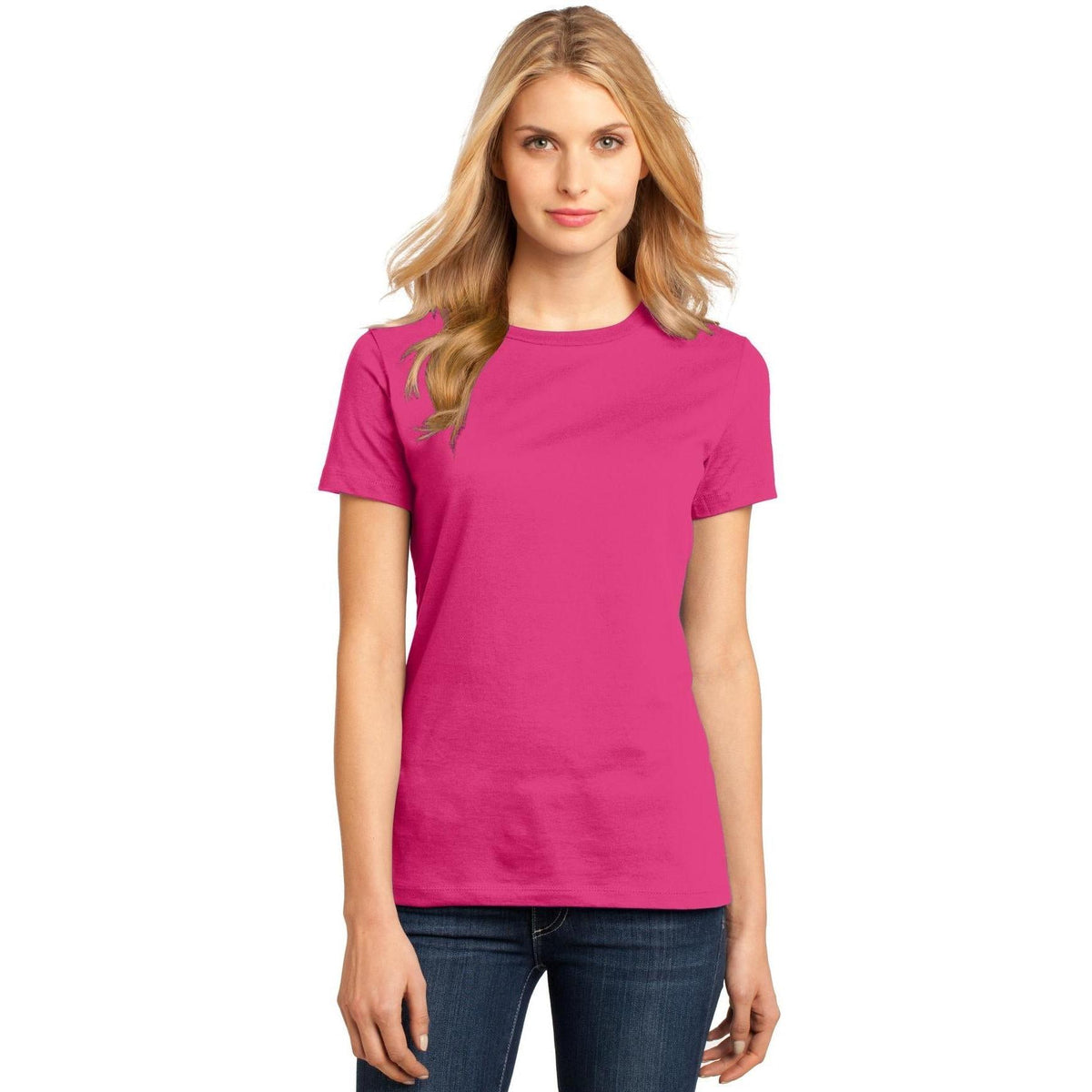 no-logo District Women's Perfect Weight Crew Tee-Polos-District-Thread Logic