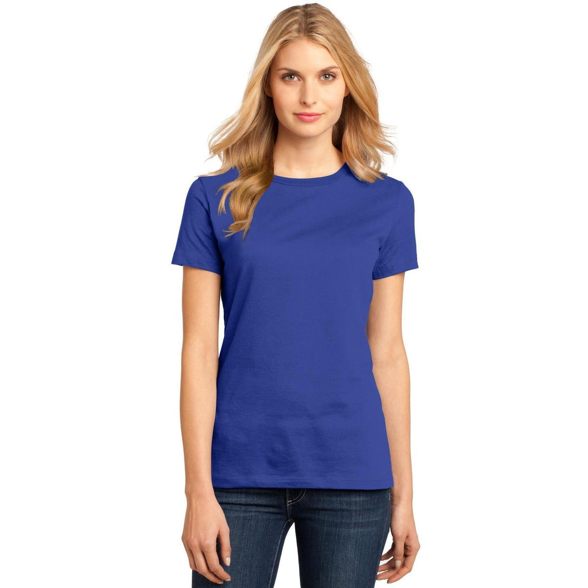 no-logo District Women's Perfect Weight Crew Tee-Polos-District-Thread Logic