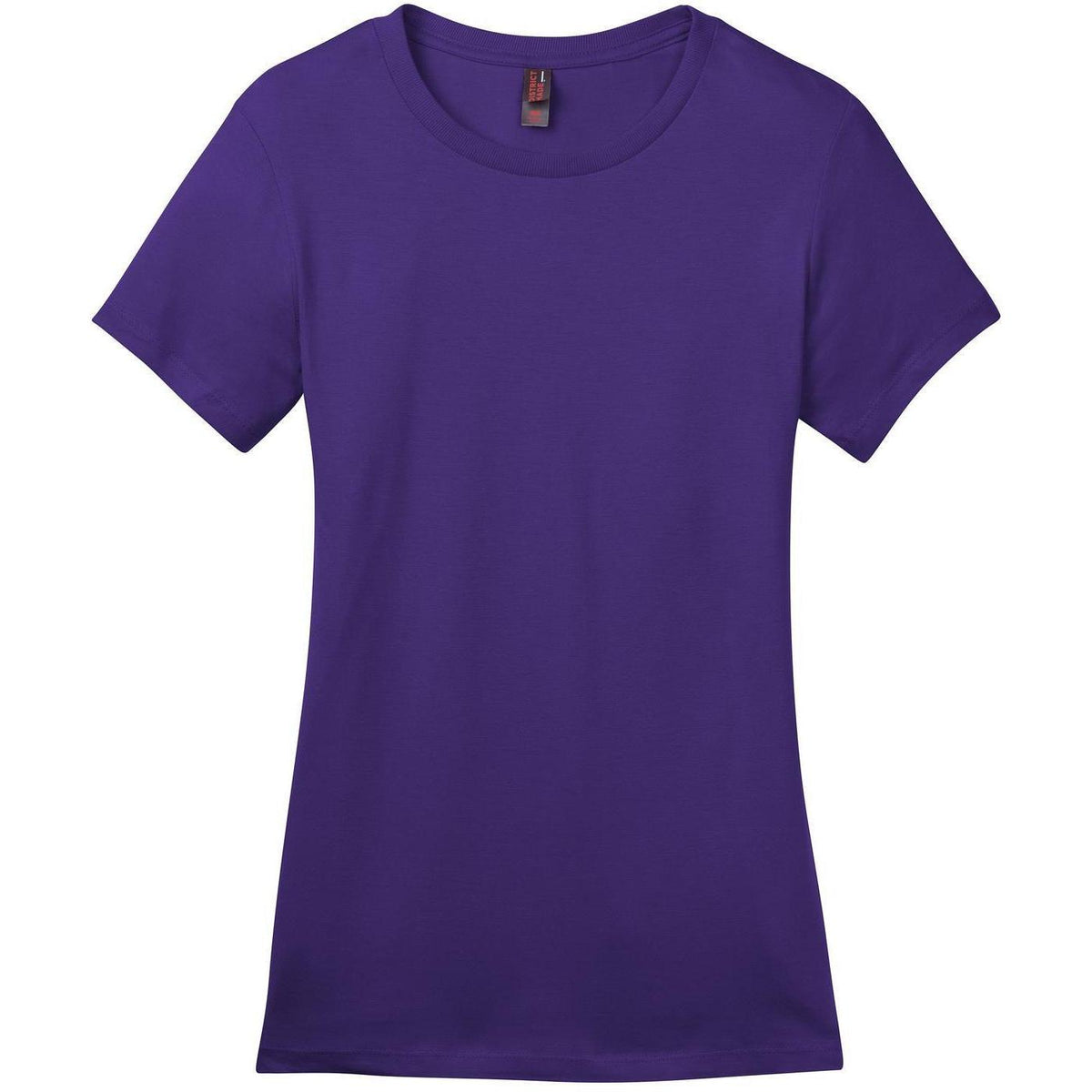 no-logo District Women's Perfect Weight Crew Tee-Polos-District-Purple-XS-Thread Logic
