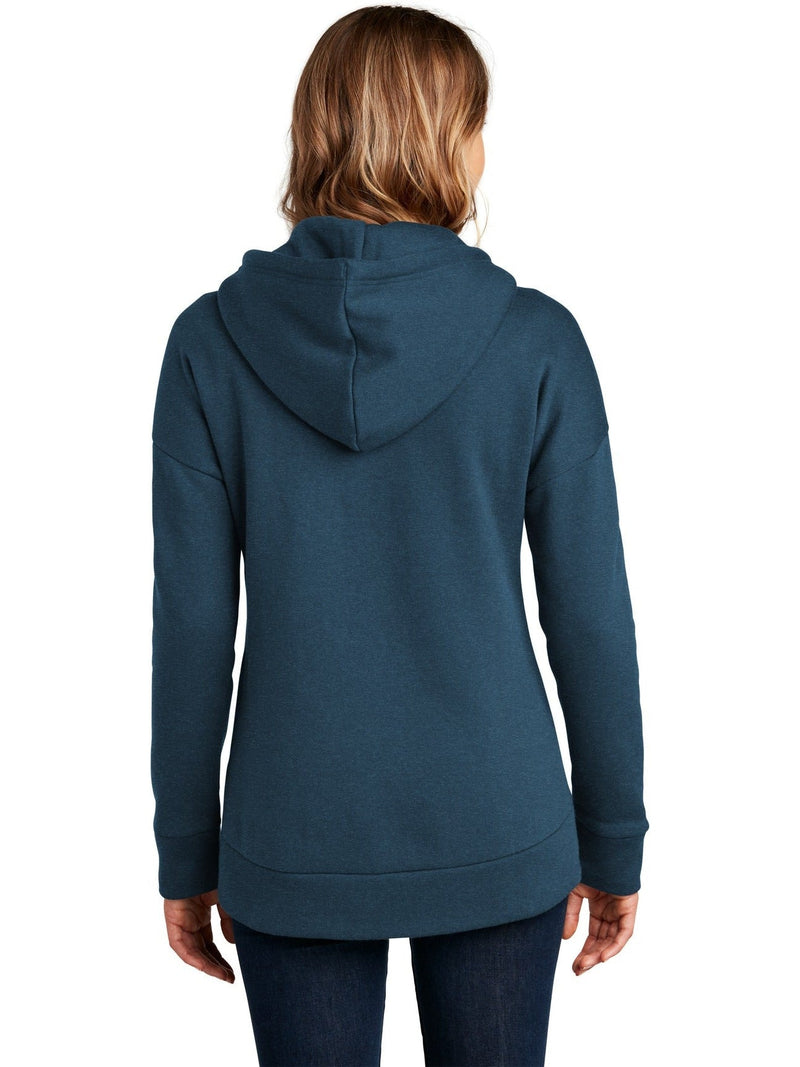 no-logo District Ladies Perfect Weight Fleece Drop Shoulder Full-Zip Hoodie-Regular-District-Thread Logic