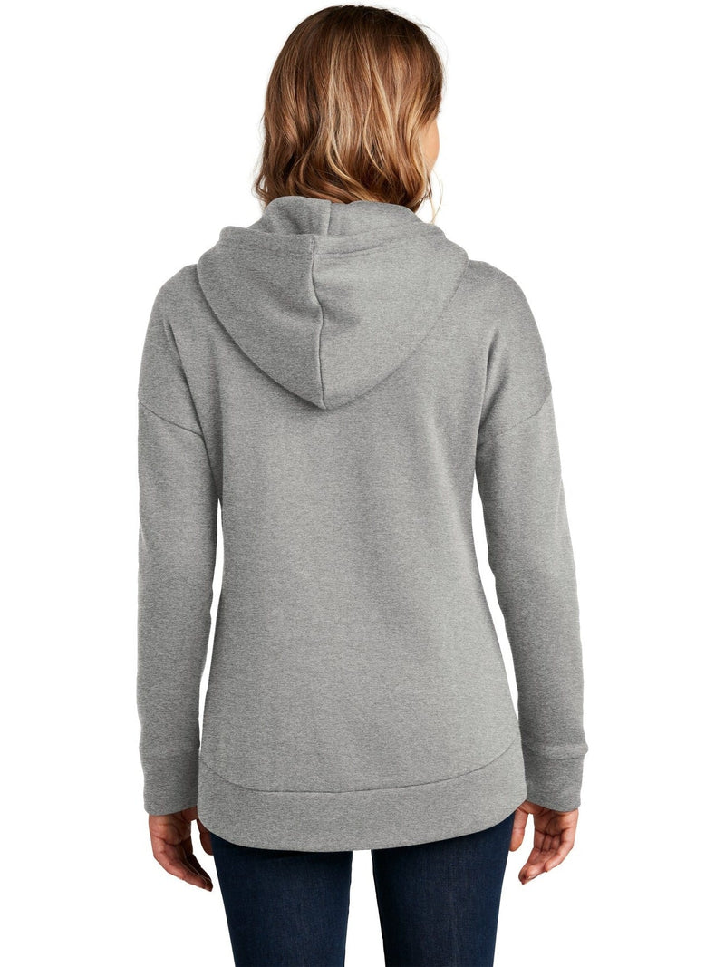 no-logo District Ladies Perfect Weight Fleece Drop Shoulder Full-Zip Hoodie-Regular-District-Thread Logic