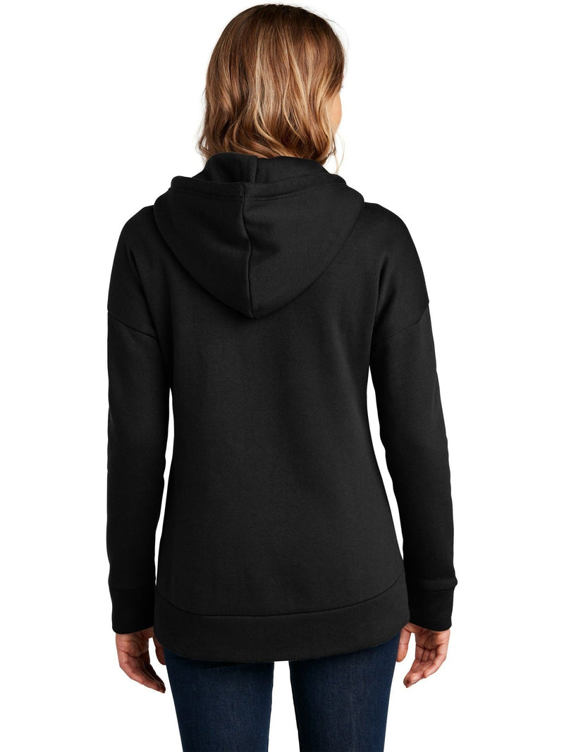 no-logo District Ladies Perfect Weight Fleece Drop Shoulder Full-Zip Hoodie-Regular-District-Thread Logic