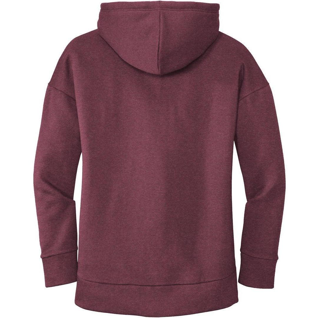 no-logo District Ladies Perfect Weight Fleece Drop Shoulder Full-Zip Hoodie-Regular-District-Thread Logic