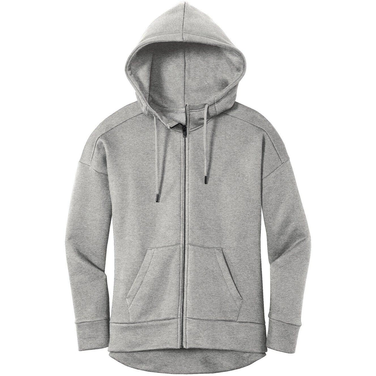 no-logo District Ladies Perfect Weight Fleece Drop Shoulder Full-Zip Hoodie
