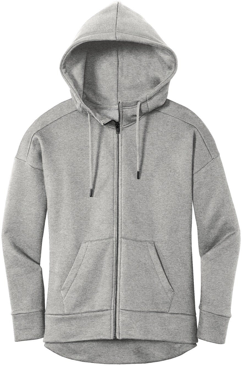 District Ladies Perfect Weight Fleece Drop Shoulder Full-Zip Hoodie