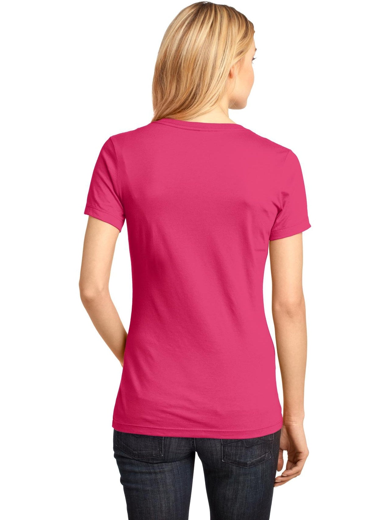no-logo District Ladies Perfect Weight V-Neck Tee-Regular-District-Thread Logic