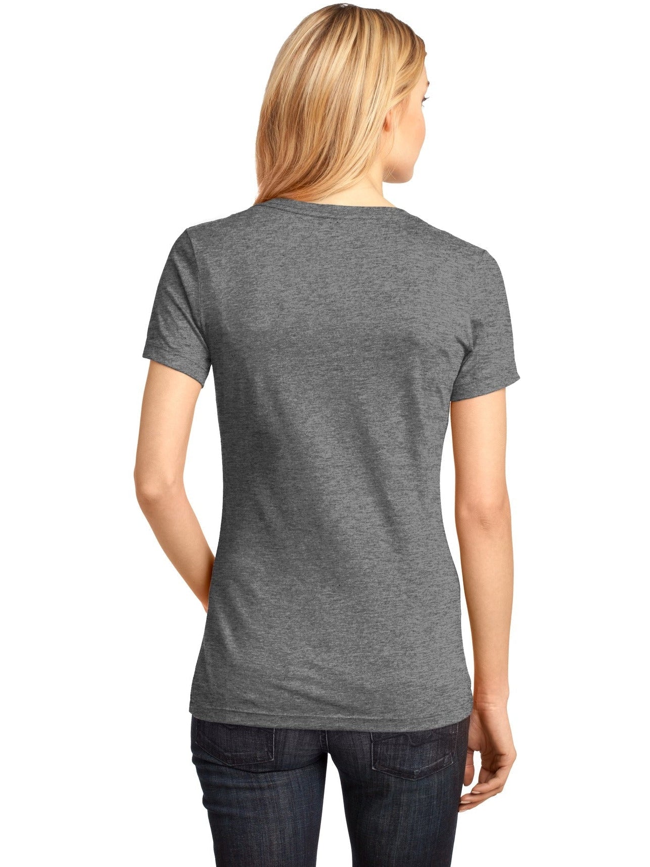no-logo District Ladies Perfect Weight V-Neck Tee-Regular-District-Thread Logic