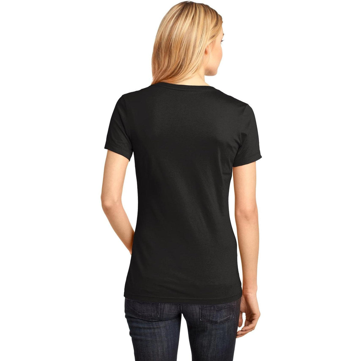 no-logo District Women's Perfect Weight V-Neck Tee-Polos-District-Thread Logic