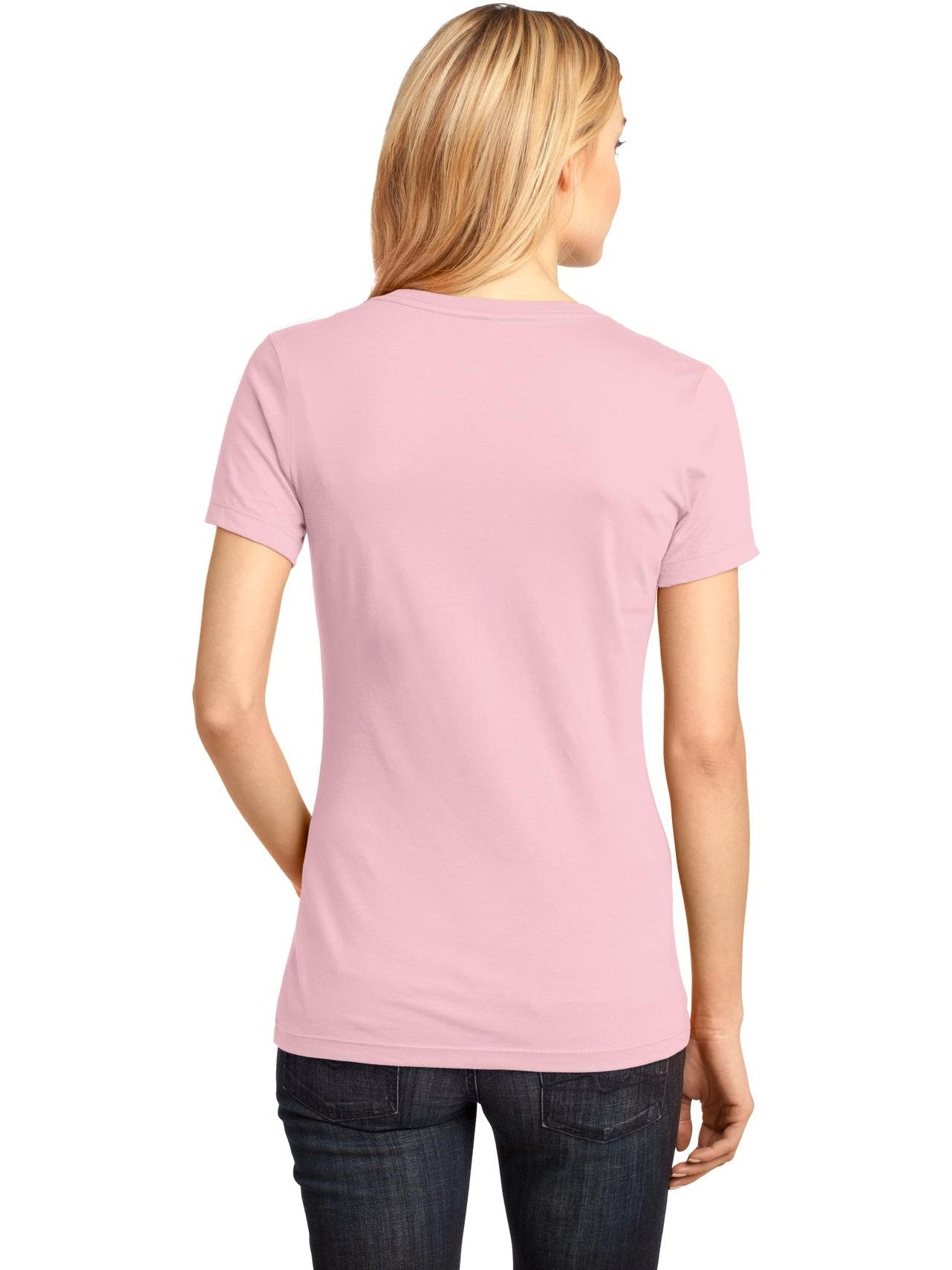 no-logo District Ladies Perfect Weight V-Neck Tee-Regular-District-Thread Logic