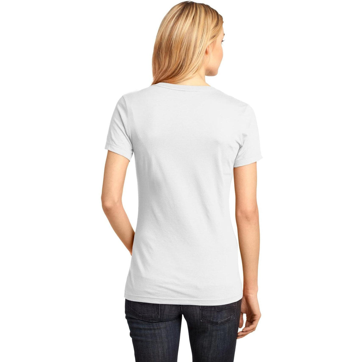 no-logo District Women's Perfect Weight V-Neck Tee-Polos-District-Thread Logic
