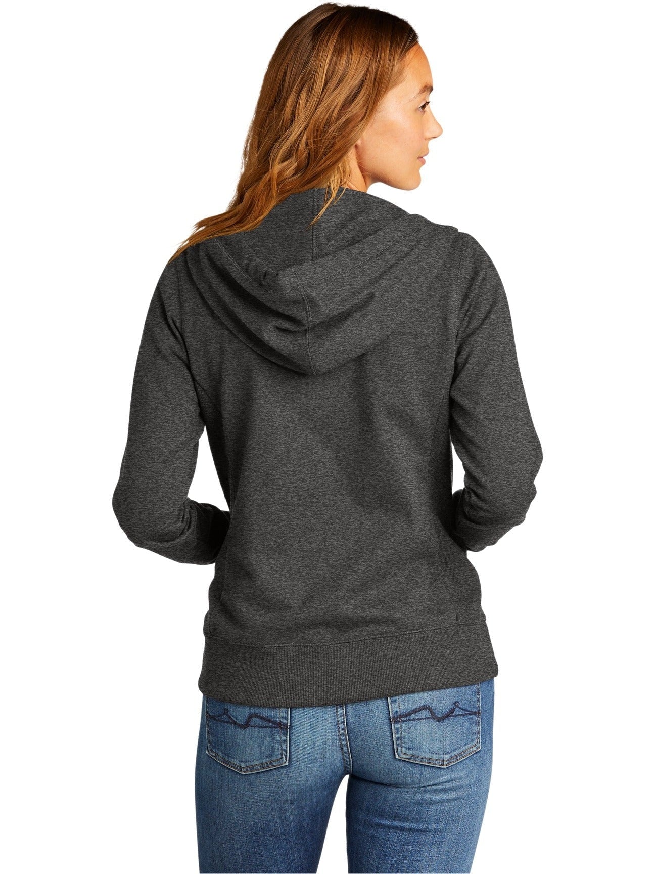 no-logo District Ladies Re-Fleece Full-Zip Hoodie-Regular-District-Thread Logic