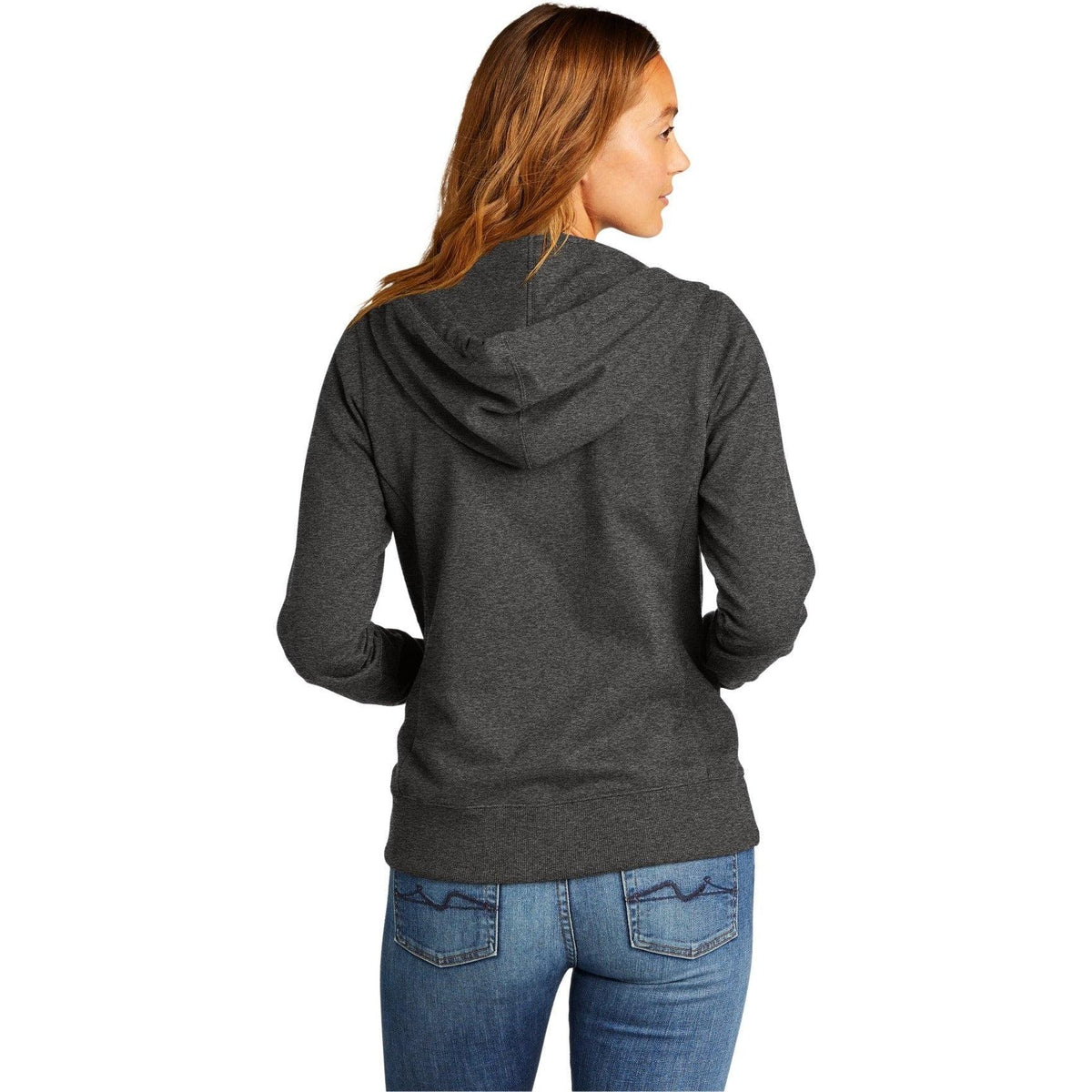 no-logo District Ladies Re-Fleece Full-Zip Hoodie-Regular-District-Thread Logic
