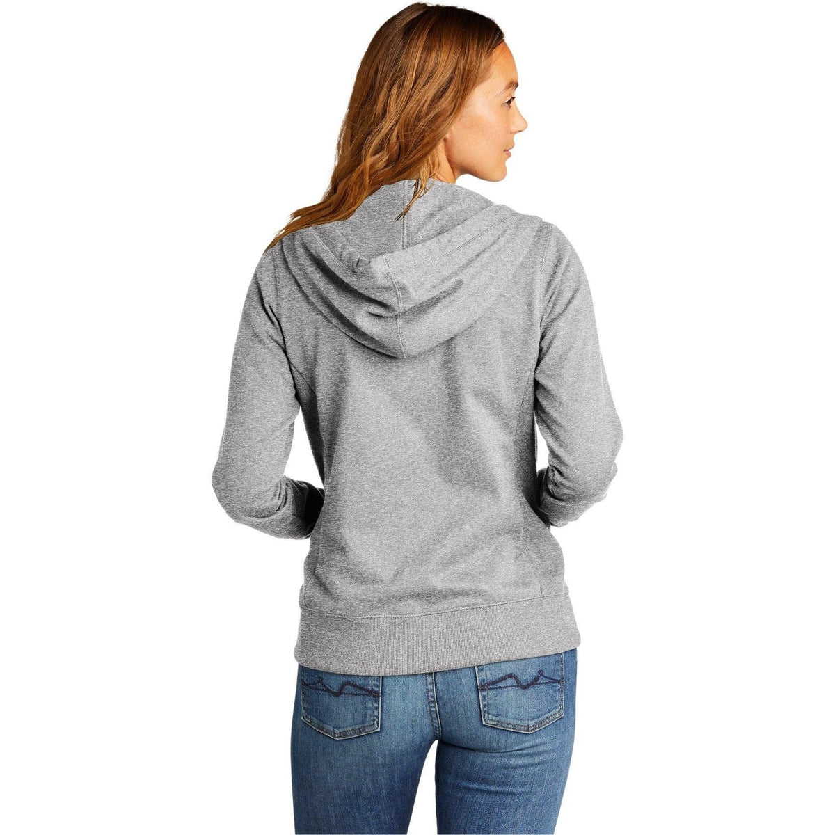 no-logo District Ladies Re-Fleece Full-Zip Hoodie-Regular-District-Thread Logic