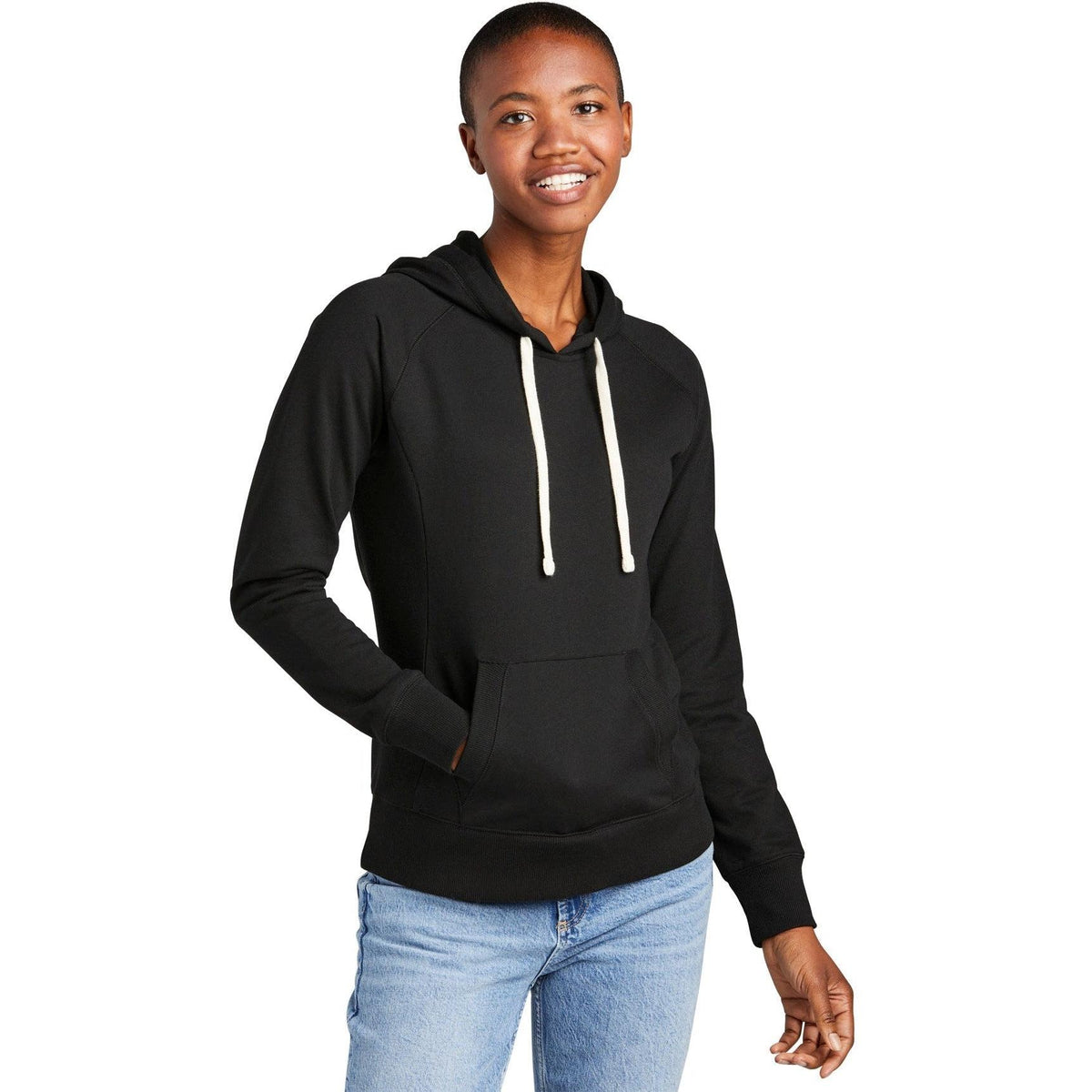 no-logo District Ladies Re-Fleece Hoodie-Regular-District-Thread Logic