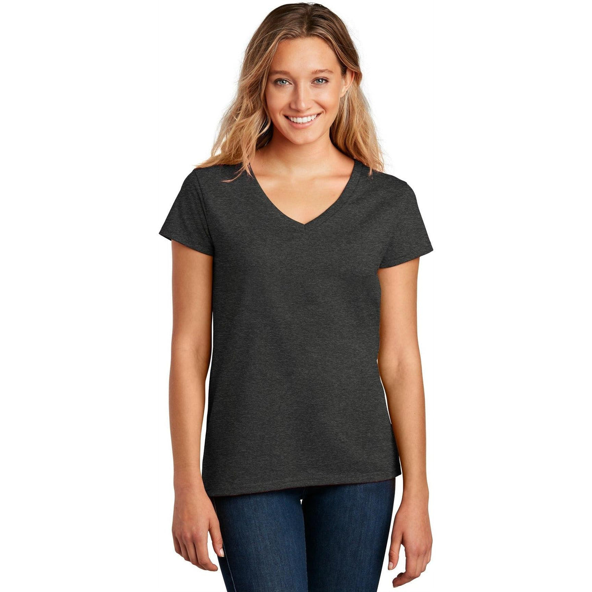 no-logo District Women's Re-Tee V-Neck-Polos-District-Thread Logic