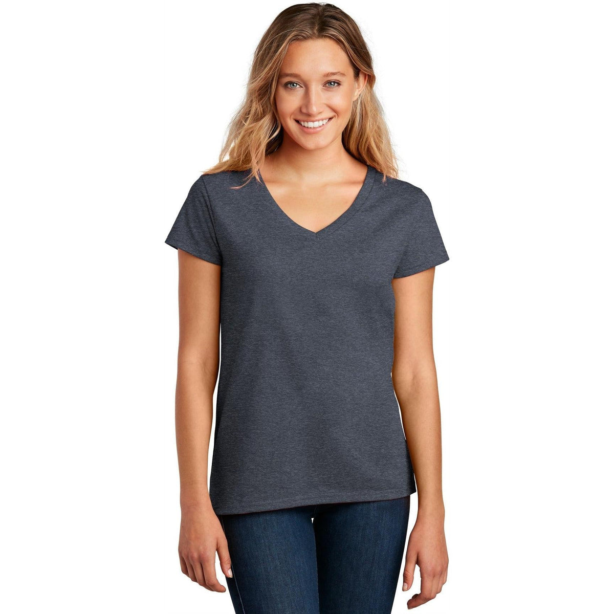 no-logo District Women's Re-Tee V-Neck-Polos-District-Thread Logic
