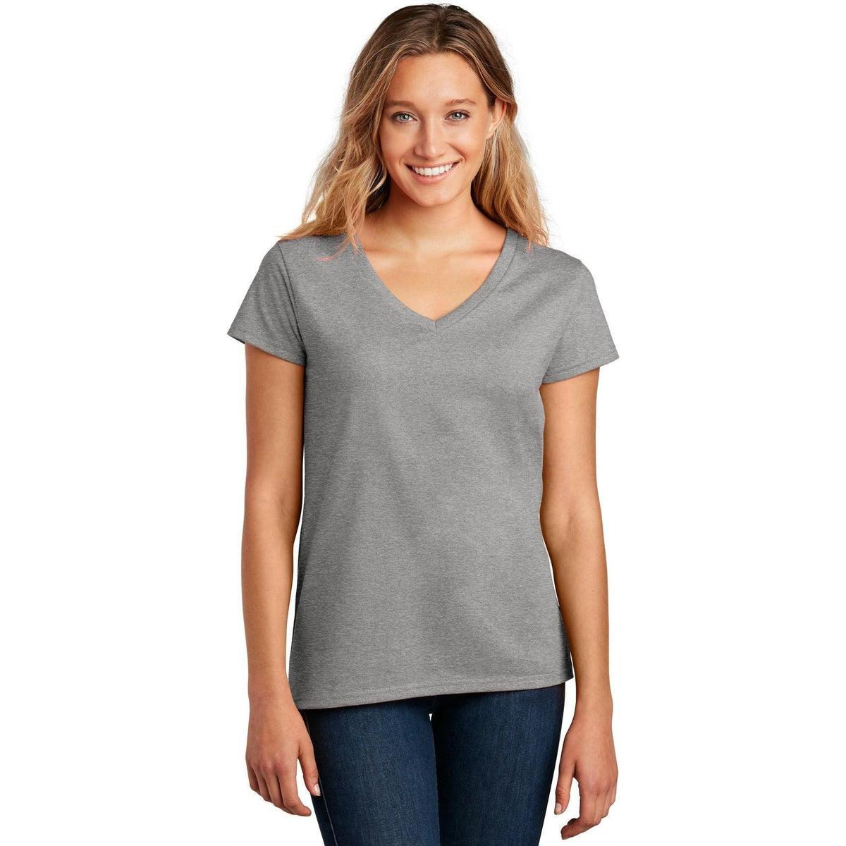 no-logo District Women's Re-Tee V-Neck-Polos-District-Thread Logic