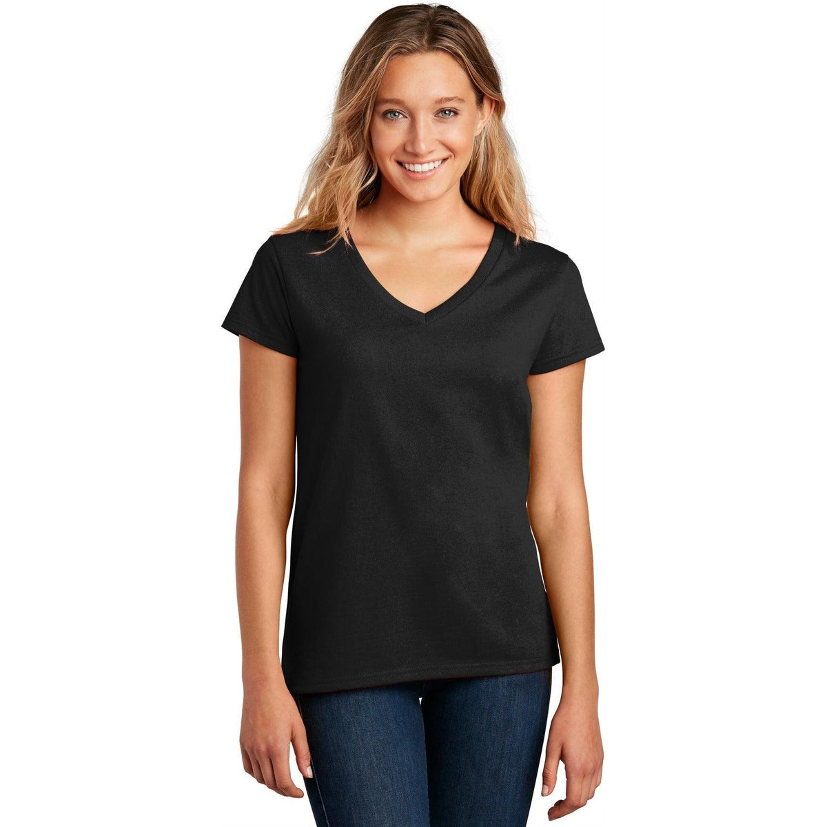 no-logo District Women's Re-Tee V-Neck-Polos-District-Thread Logic