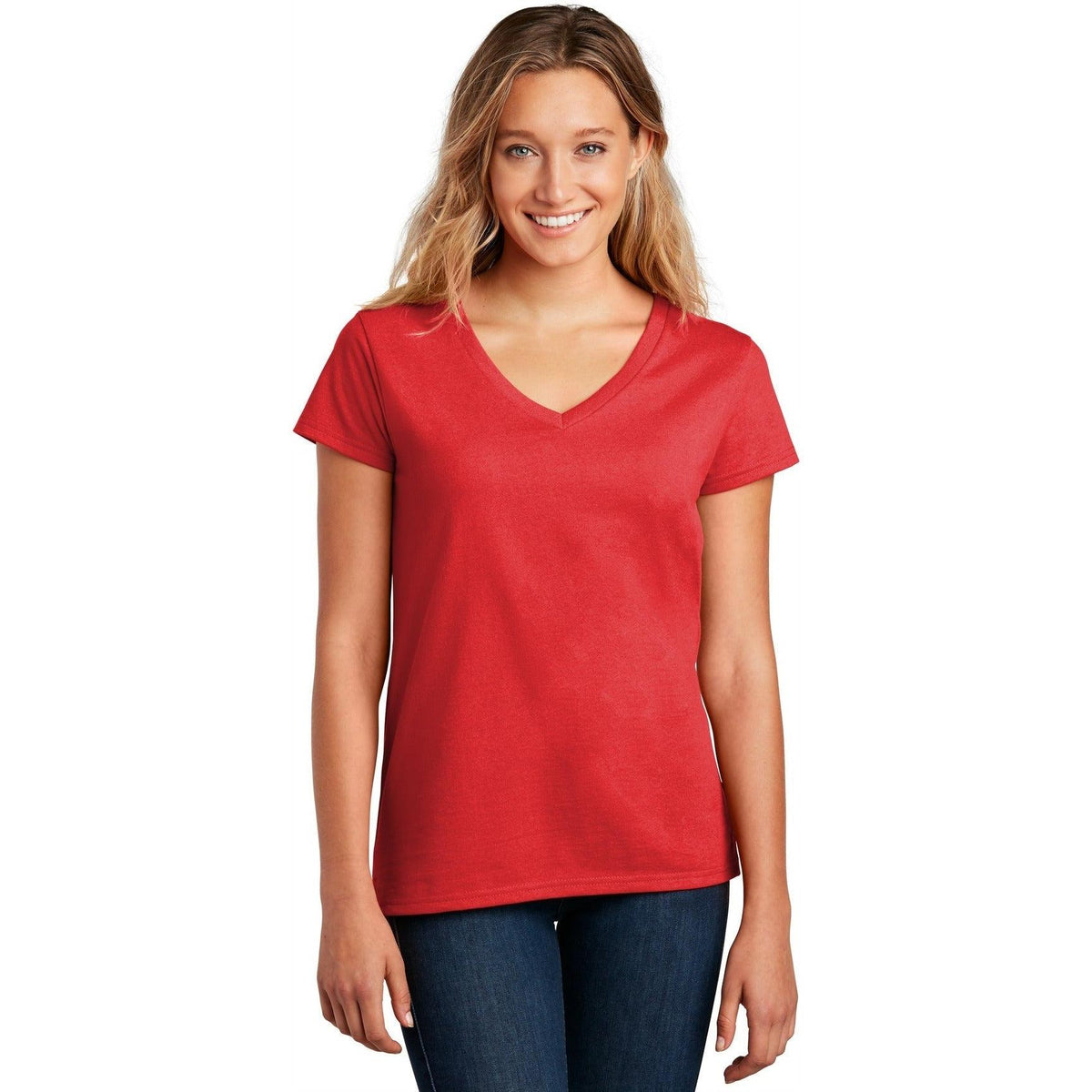 no-logo District Women's Re-Tee V-Neck-Polos-District-Thread Logic