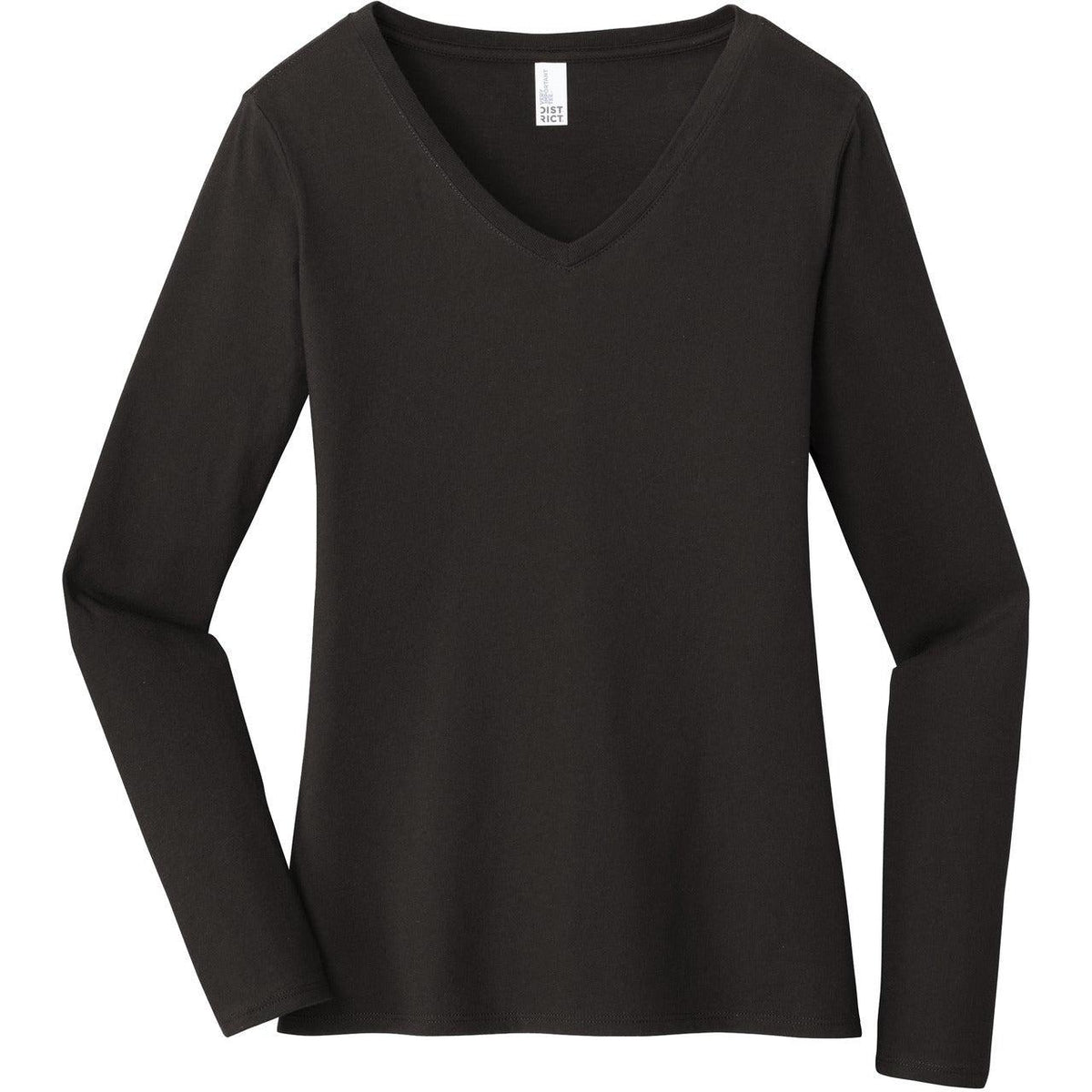 no-logo District Ladies Very Important Tee Long Sleeve V-Neck