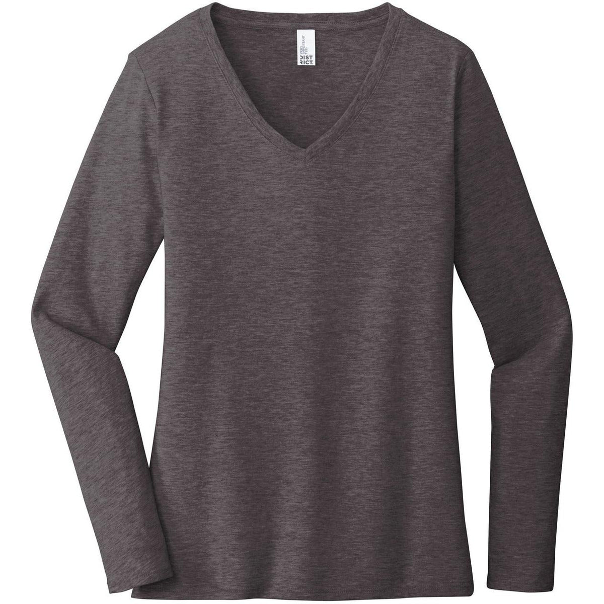 no-logo District Ladies Very Important Tee Long Sleeve V-Neck