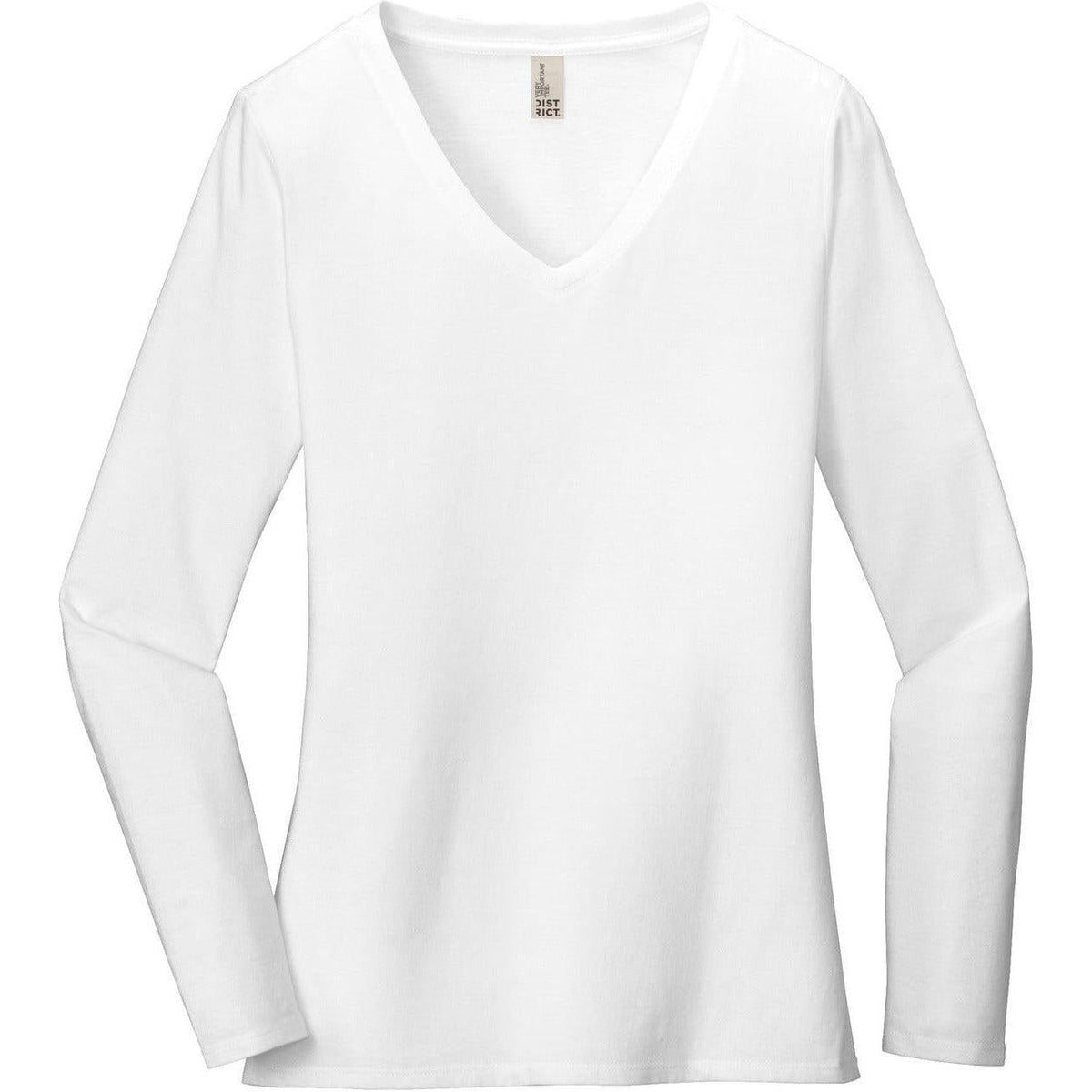 no-logo District Ladies Very Important Tee Long Sleeve V-Neck