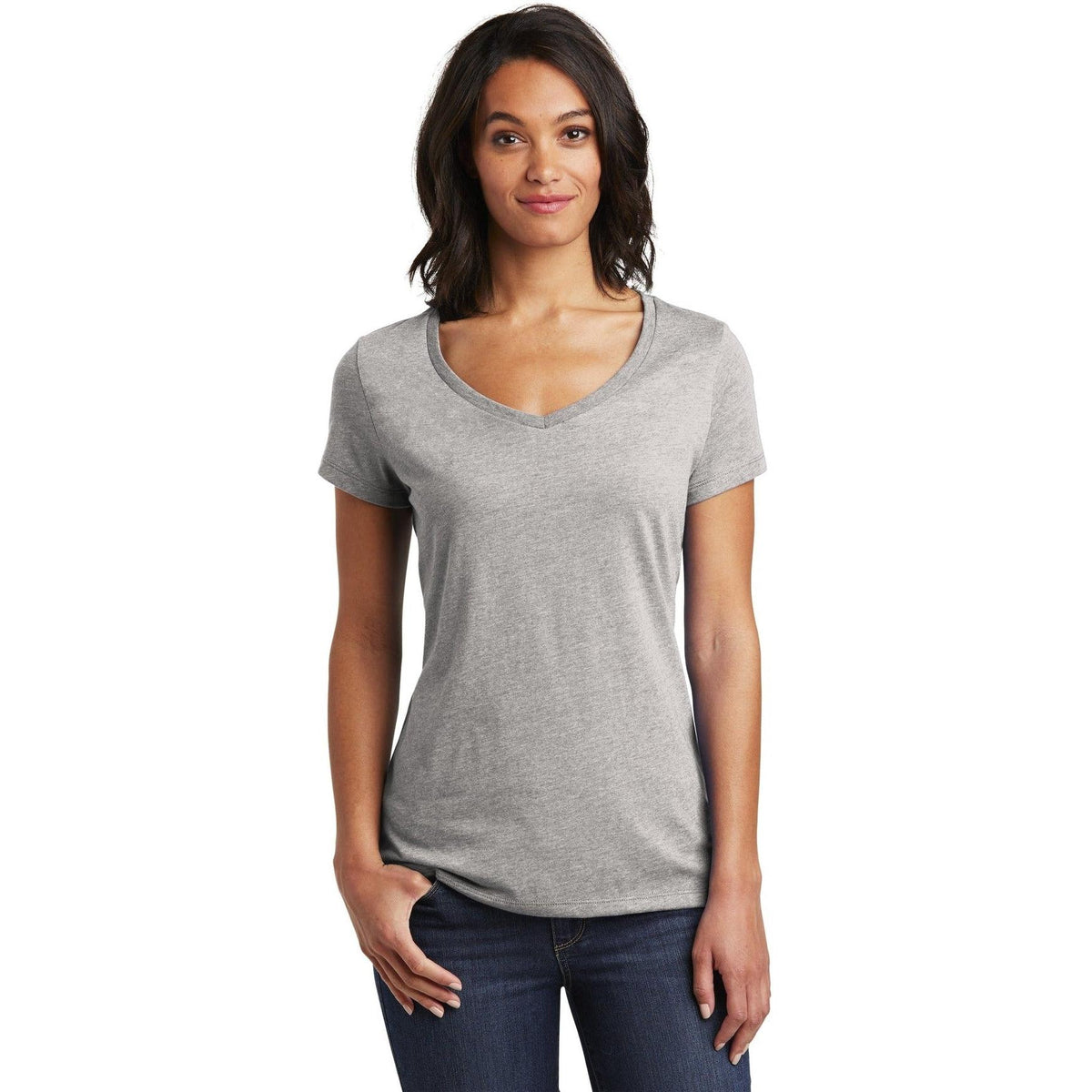 no-logo District Ladies Very Important Tee V-Neck-Regular-District-Thread Logic