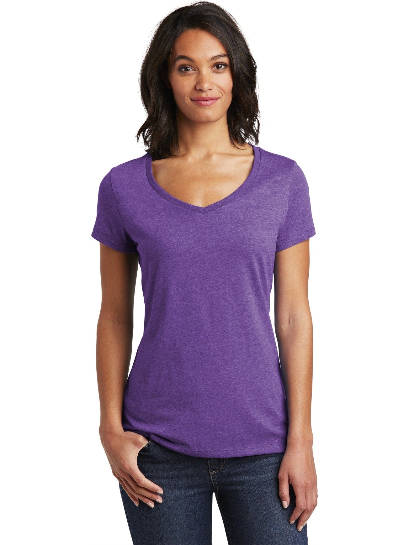 no-logo District Ladies Very Important Tee V-Neck-Regular-District-Thread Logic